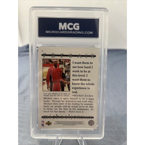1997 Upper Deck Michael Jordan Rare Air Tribute Box Set #5 GRADED 10 Gem  Mint